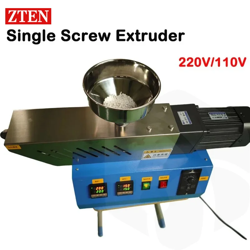 ZTEN 3D Consumables Single Screw Extruder 220/110v Customized Extrusion Equipment Injection Extruder Tools For TPU PE PP ABS PVC