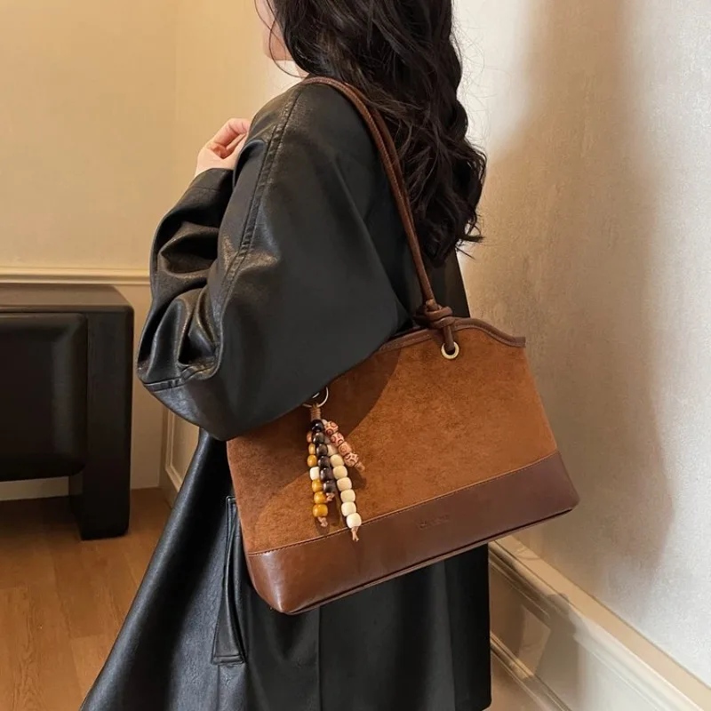 Diaper Bag Luxury Leather Tote Messenger Fashionable Casual Simple Crossbody Unique Original Retro Ladies Shoulder Bag - view 2