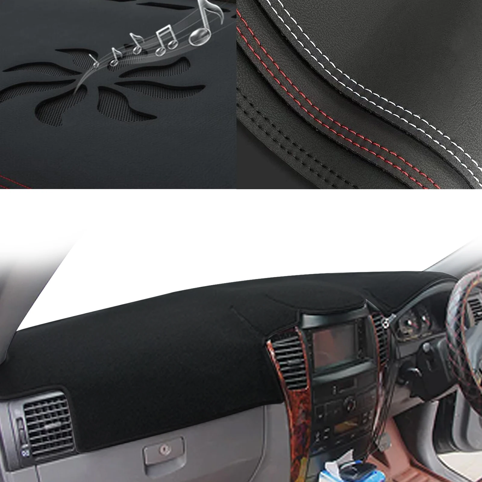 for Kia Sorento 2002 2003 2004-2009 ​​Special Customized Dashboard Cover Anti‑Glare Sunshade Pad Dash Mat Interior Accessories