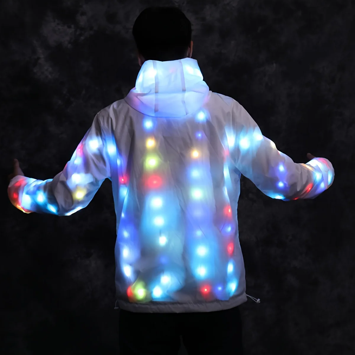 

Dancing Costume LED Jacket Luminous Waterproof Clothes Cool Night Running Props Dance Performance Fancy Dress Up LED Pants
