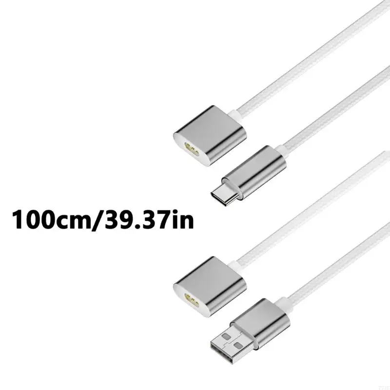 Conexión fmagnética flexible 1M USB/Tipo C alambre cargador para cepillo dientes LFTB01-P 77JC