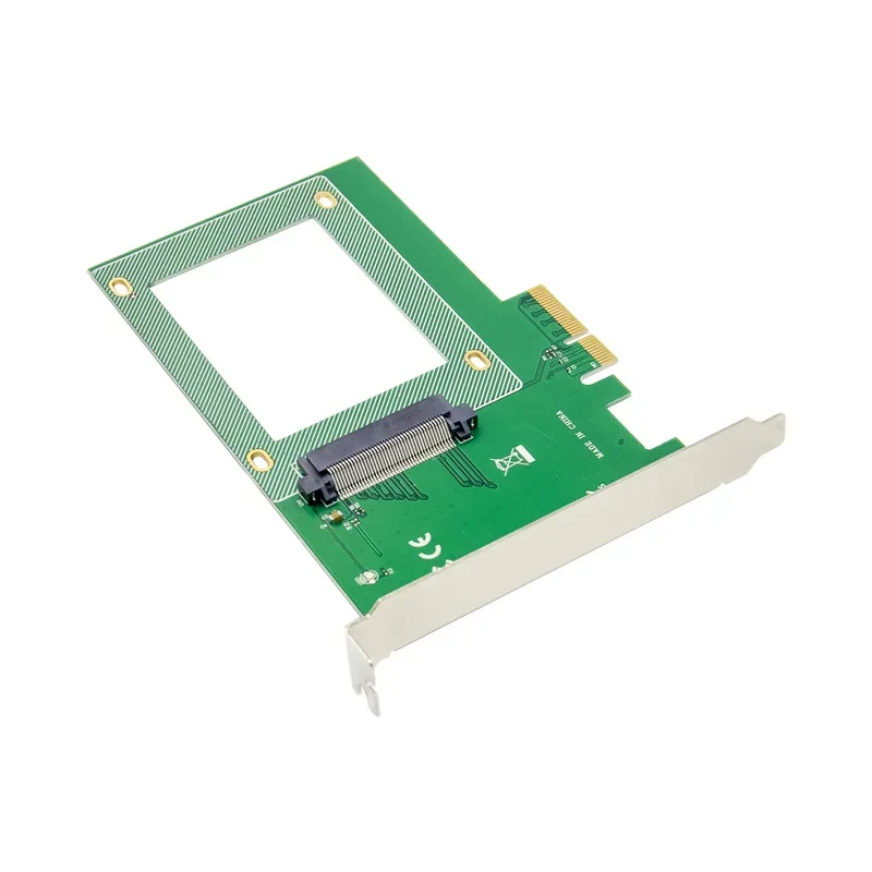 Aggiungi sulla scheda PCIe X4 a U.2 SFF-8639 NVMe SSD da 2,5 pollici M.2 a SATA Scheda adattatore Scheda di espansione conversione riser Pci-e x4 32GT/S