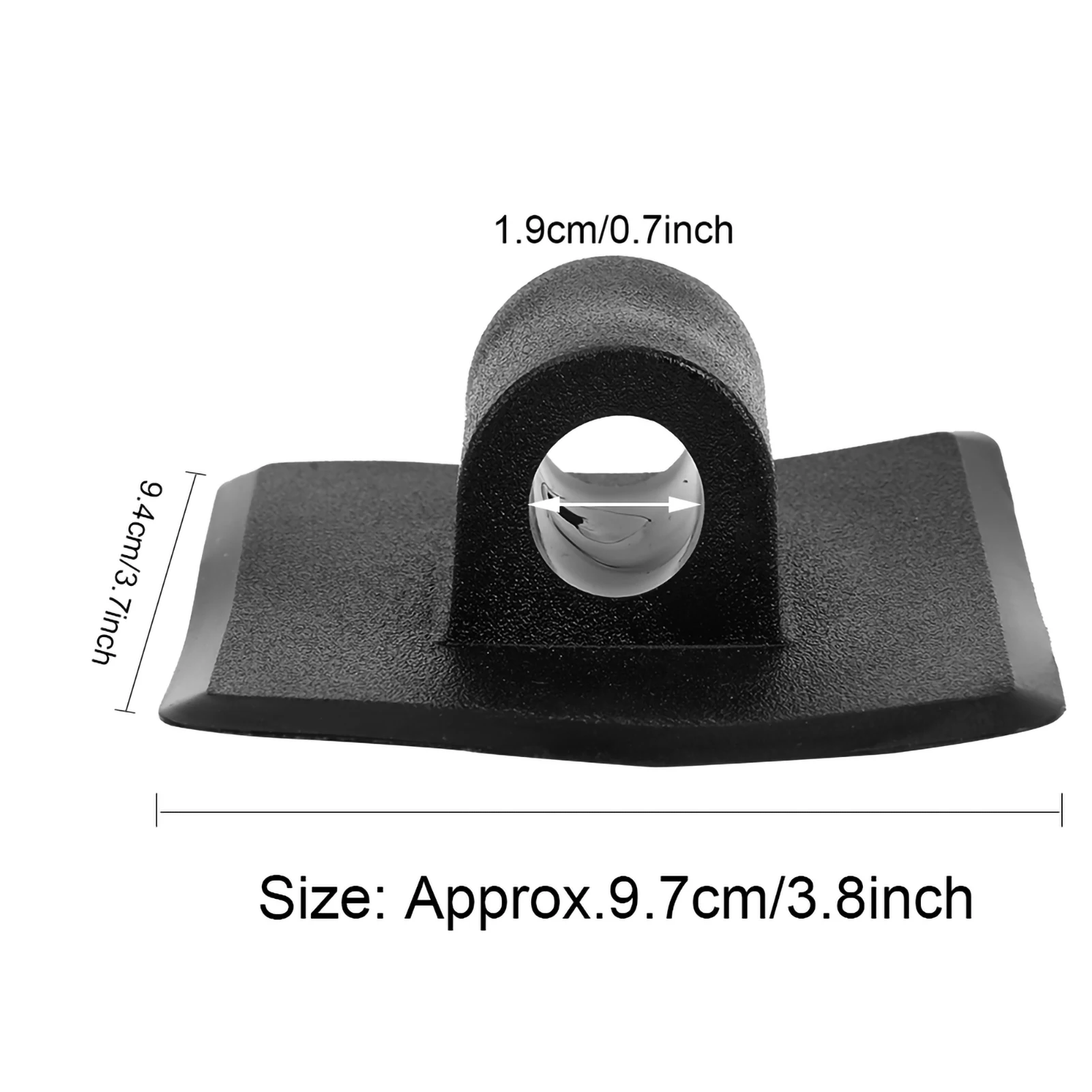 Black Plastic Engine Motor Clip Stand Holder Mount Clips for Kayak Boat Canoe Engine Motor Holder Clip