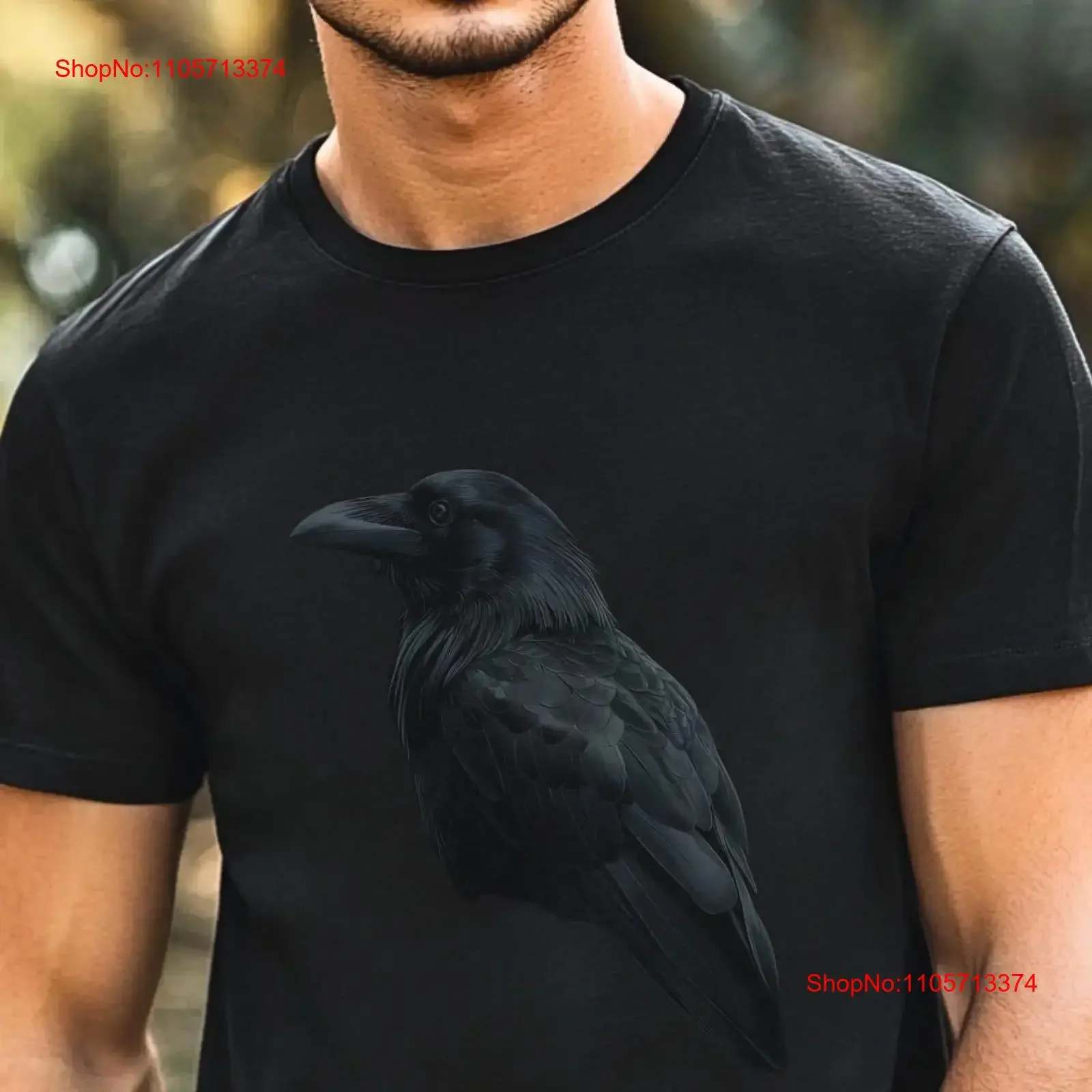 Raven T Shirt Edgar Allen Poe Nevermore vintage Washed streetwear Soft Versatile Unisex designer clothes Comfortable Stretched