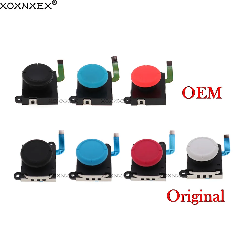 Xoxnxex แท่งจอยสติ๊กแบบอะนาล็อก3D 1ชิ้นเซ็นเซอร์อะไหล่สำหรับ nintend SWITCH NS Joy-CON คอนโทรลเลอร์ซ่อมแซมสีดำ