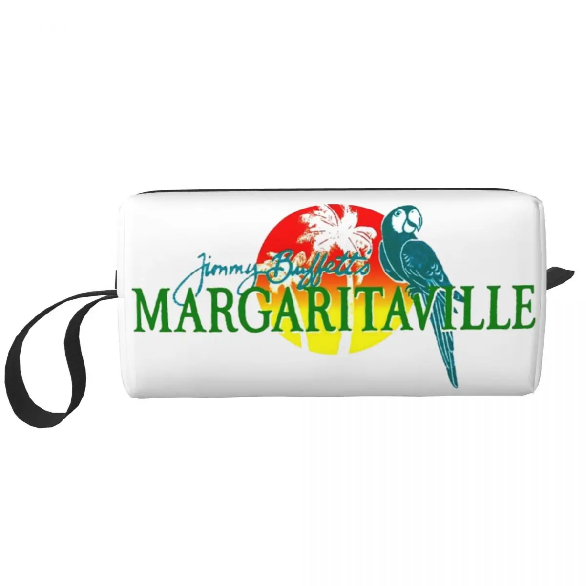 Jimmy Buffett Makeup Bag Large Cosmetic Bag for Men Women Parrothead Margaritaville Toiletry Bag Dopp Kit