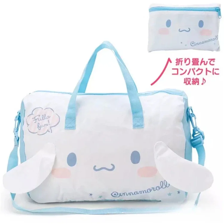 Sanrio Kuromi Luggage Bag Hello Kitty My Melody Cinnamoroll Ultralight Large Capacity Portable Foldable Travel Duffel Bag