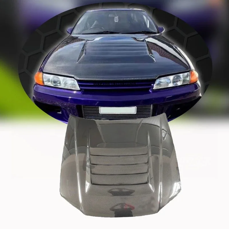 

New Carbon Fiber Car Parts for 1989-1994 Skyline R32 GTR Nismo Hood Front Bonnet Hood Cover