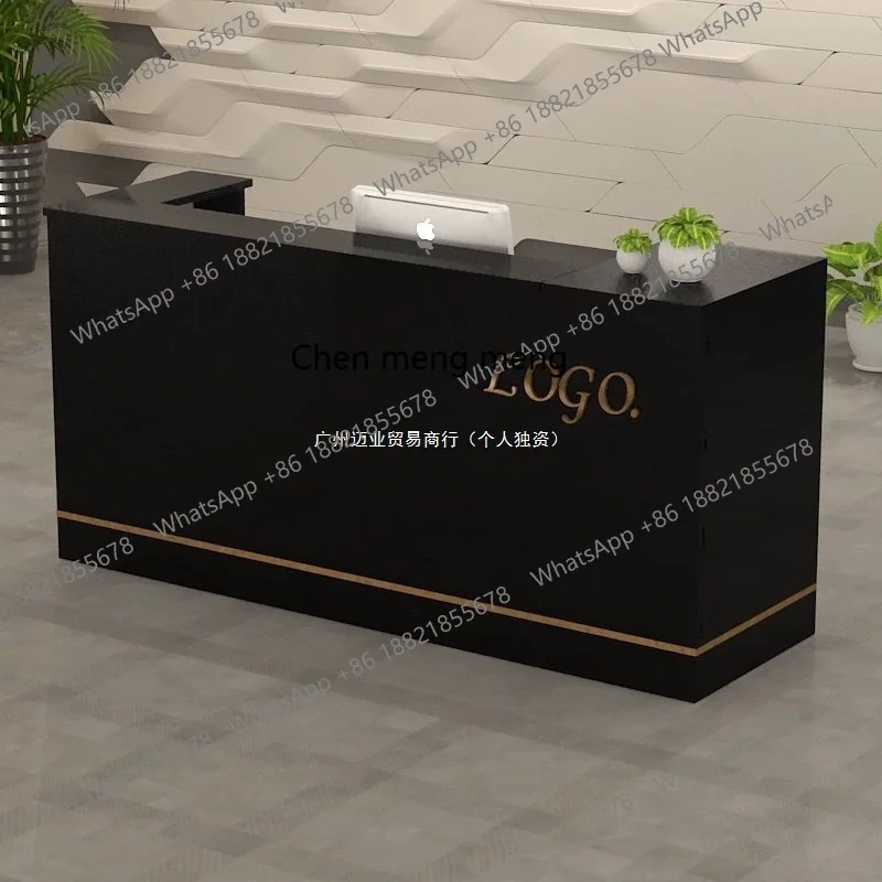 Bancone cassiere Semplice e moderno Negozio di abbigliamento Salone di bellezza Negozio di tè al latte Tavolo Reception del negozio