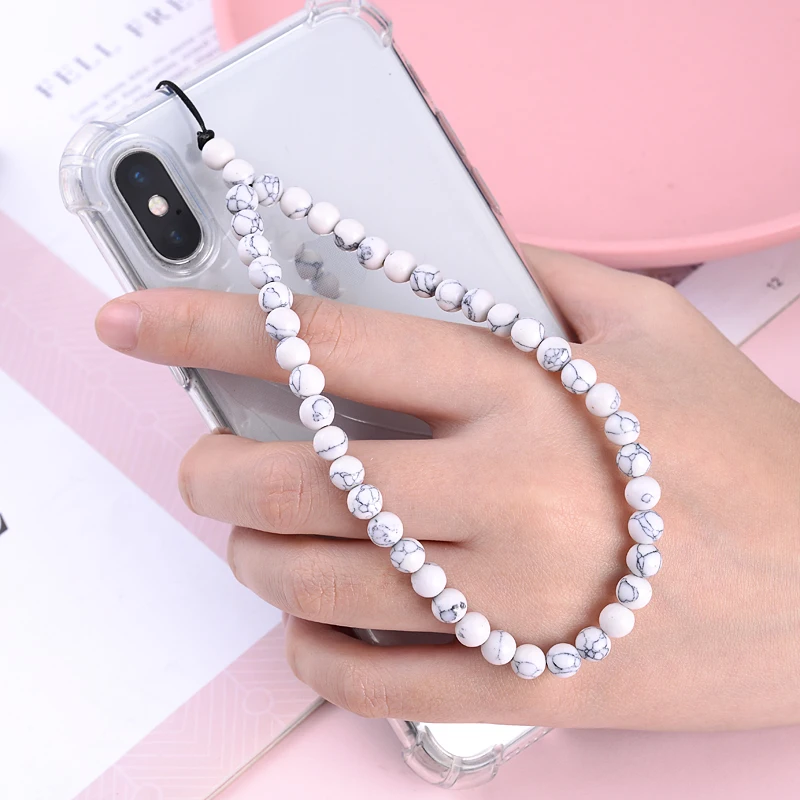 Catena Porta Cellulare Con Perle Colorate – Cordino Da Polso O Collo, Accessorio Moda Per Smartphone, Borsa E Chiavi