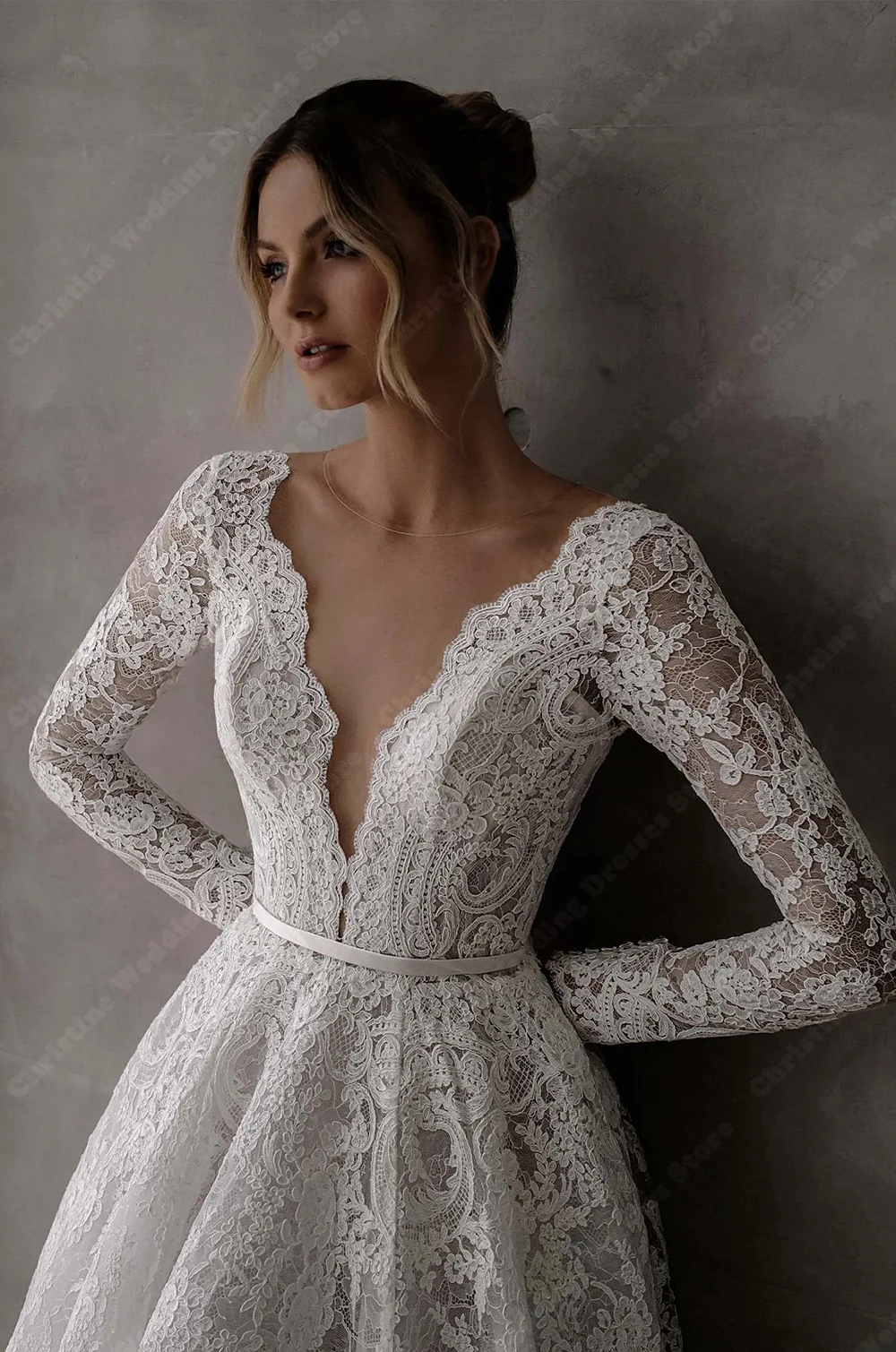 2026 Modern Deep V-neck Women Wedding Dresses Elegant Bridal Cap Sleeves Tulle Pleat Robes De Mariée Personalized Customization