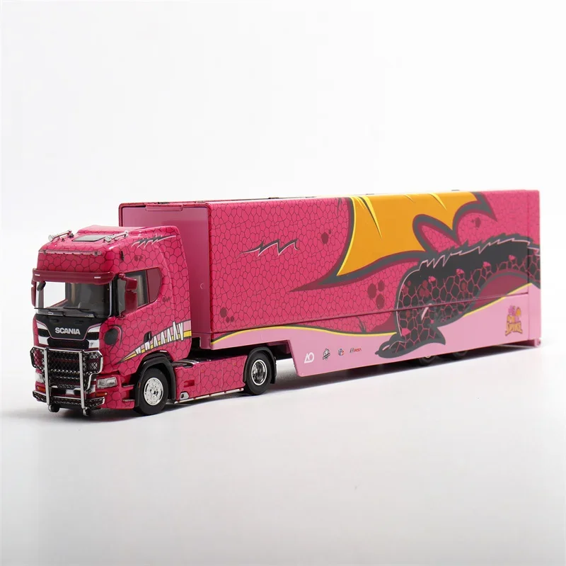 

KengFai x Maxwell 1:64 S730 v8 pink Tyrannosaurus Model Car