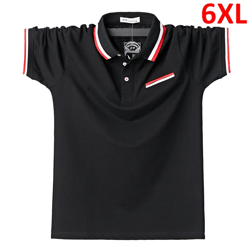 

Summer Polo Shirt Men Short Sleeve Shirts Casual Fashion Big Size Cotton Tops Male Solid Color