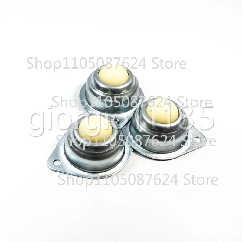 ZZZ 2pcs Dia 1'' For Nylon Ball Metal Transfer Bearing Unit Conveyor Roller