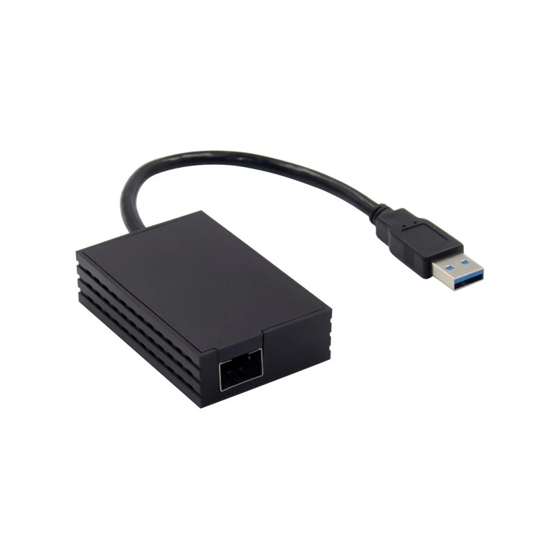 USB1000F-LX USB 3.0 Гигабитный оптоволоконный сетевой адаптер Ethernet Одномодовый 1310 Нм 10 км LC Оптический модуль SFP NIC RTL8153