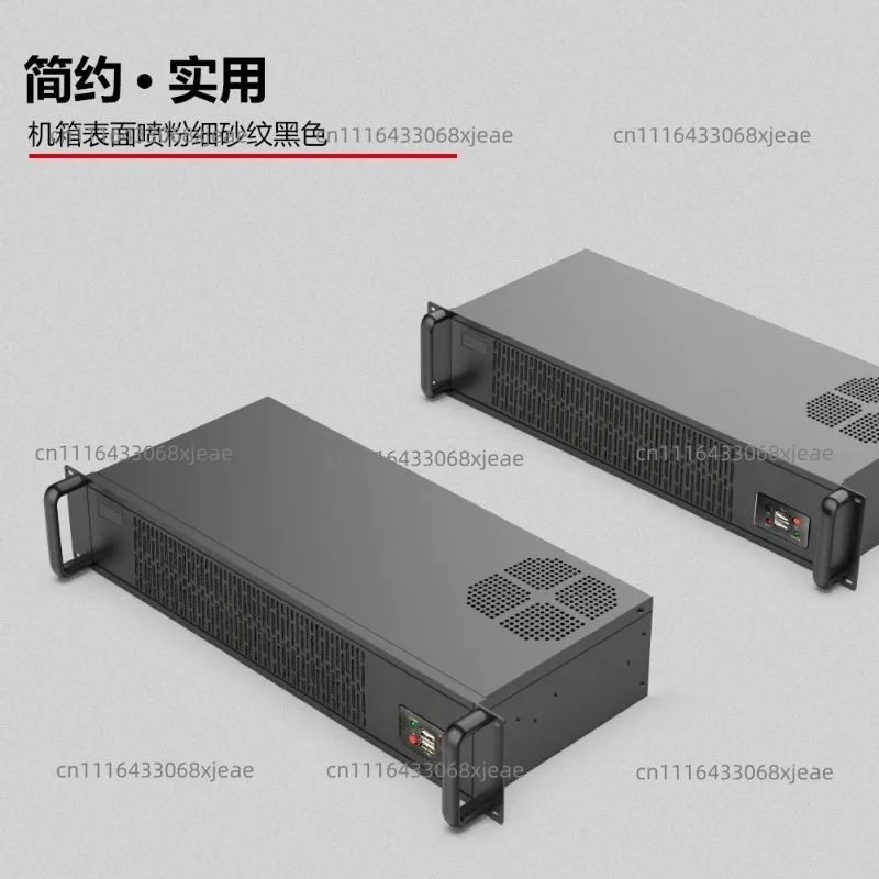 New 2u Chassis, Mini Industrial Control Server, Directly Plugged Into The Lower Hard Disk, Enterprise Hotel Air-cooled, Silent