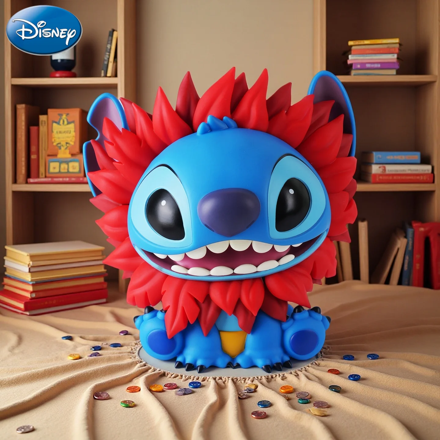 

Stitch Officially Licensed PVC Piggy Bank Coin Bank Home Decor Collectible Desktop Organizer Savings Jar 1Pc Disney