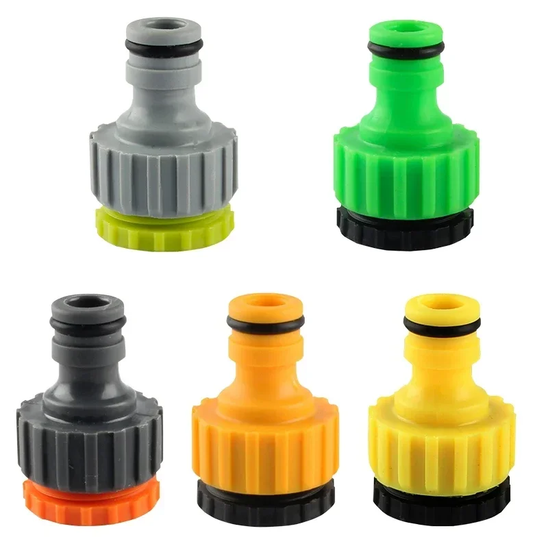 Garden Hose Quick Connector 1/2'' 3/4'' Water Connector Female Thread Nipple Joint Quick Adapter Fittings Garden Accessories