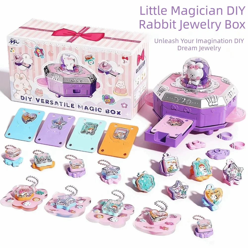 3D Design 3D Magic DIY Sticker Machine Portable Kawaii Style Magic Rabbit Stickers Versatile Rich Content DIY Handmade Jewelry