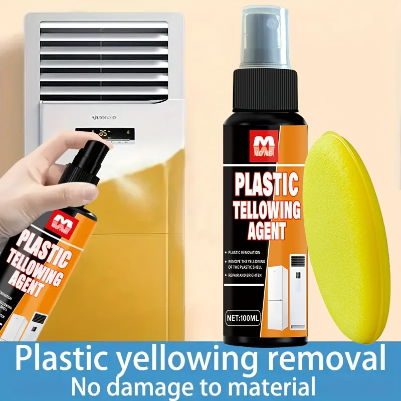 Plastic Renewal Agent - Fast-Acting Yellowing Removal & Yellowing Finish, Restores AC Units,Protection for Plastic Surfaces