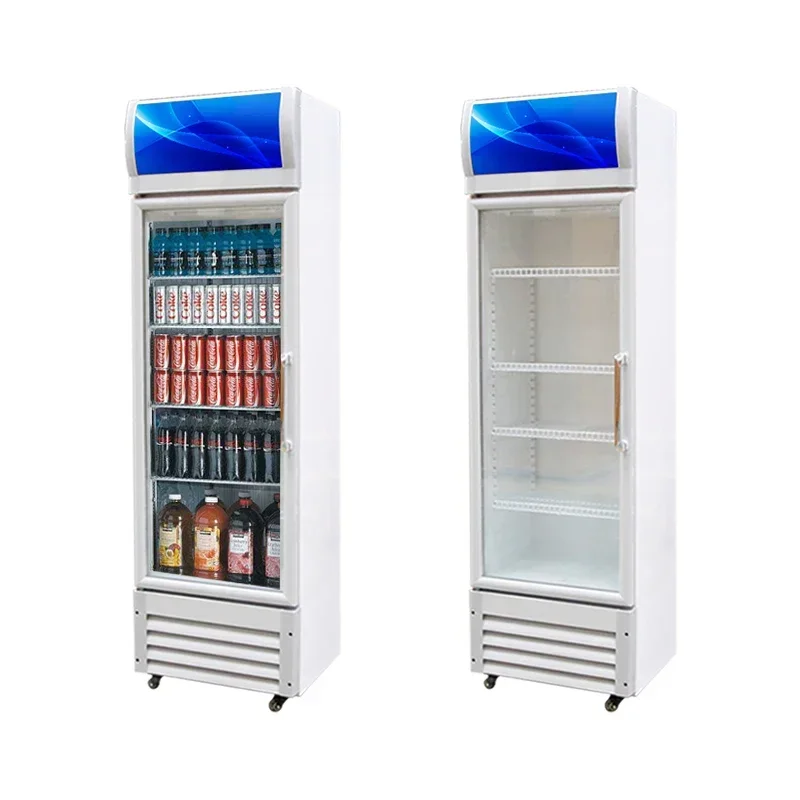 One, two, three doors supermarket glass door beverage display refrigerator cooler