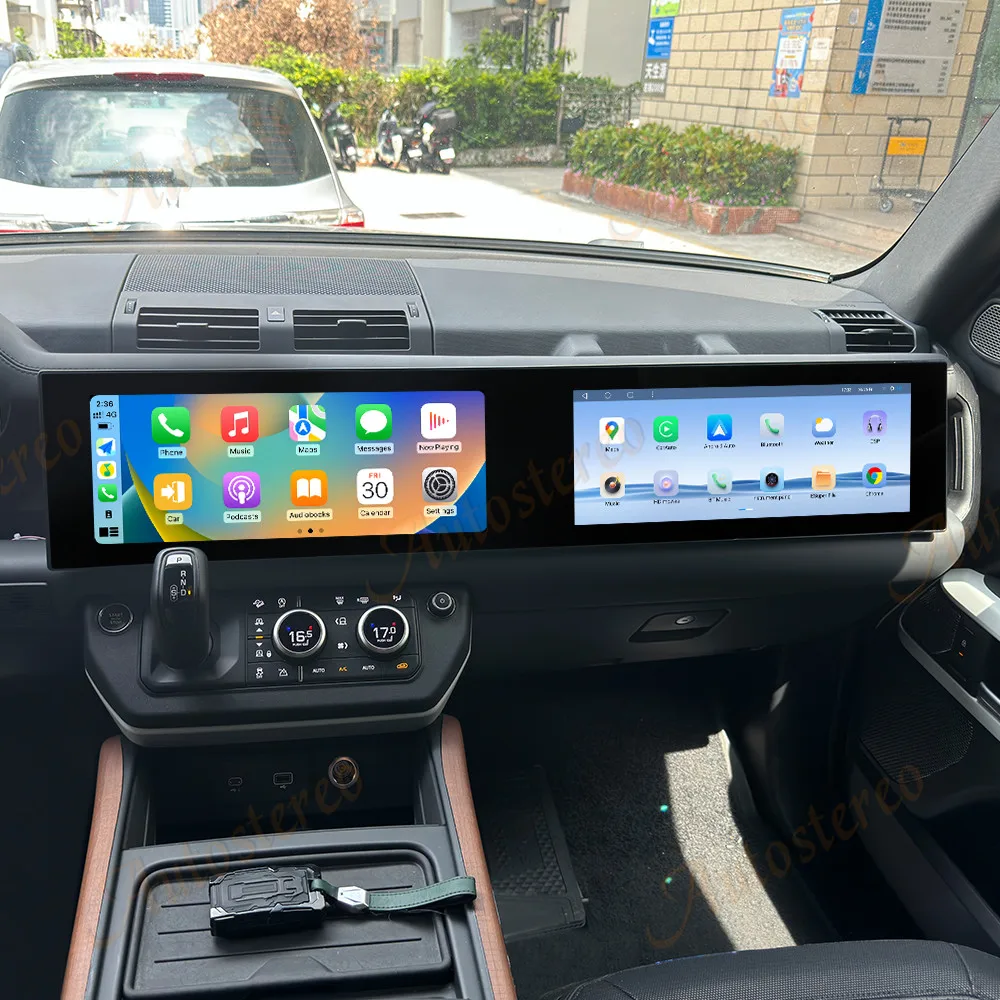 

Android 13.0 For Land Rover Defender 2018-2024 Qualcomm 15.0 Inch Dual QLED Touch Screen Auto Radio Multimedia Player Heat Unit