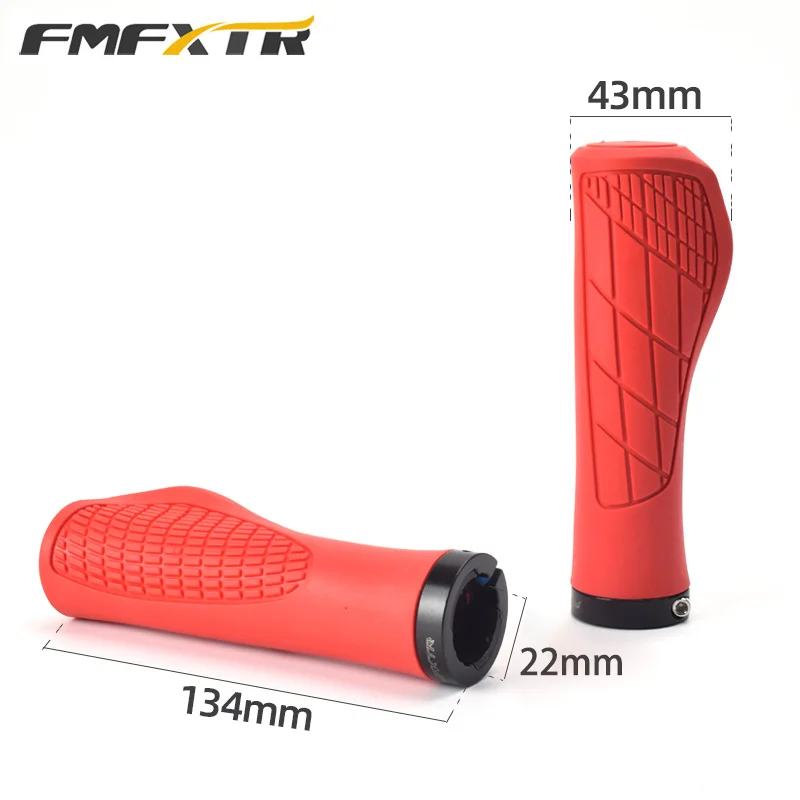 FMFXTR Bicycle Handlebar Rubber Handlebar Grips Single Lock Non-slip Folding Bike Mountain Bike Riding Meatball Grips