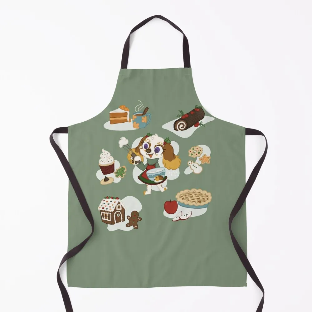 

Buttercup Holiday Treats in Green Apron Men'ss For Men Apron