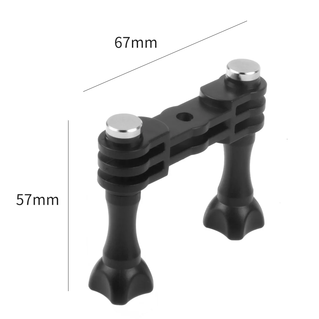 Doppelter Dual-Halterungs-Stativhalter, Sportkamera-Griff mit Schraubmontage-Adapter für Gopro Hero 13 12, für DJI Osmo Action-Kamera – Detail 26