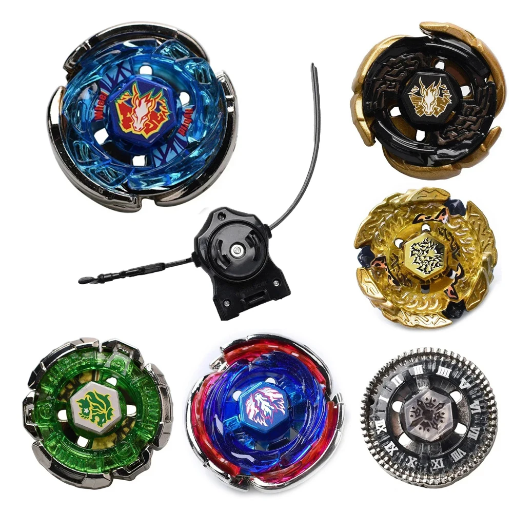 

BB Series Gyro BB28 BB70 BB99 BB104 BB105 BB106 Battle Spinning Tops Multi-Color Set Fantasy Beast-Themed Core Metallic Frame
