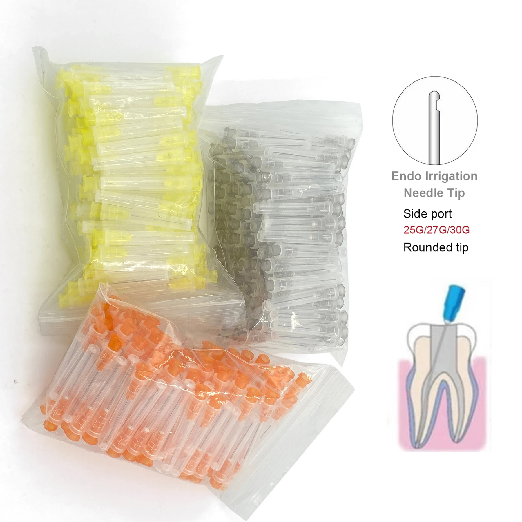 

100 шт. WELLCK стоматологическая эндо-игла для ирригации наконечник стоматологический корневой канал боковая ирригационная игла диаметром 0,3/0,4/0,5 мм стоматология