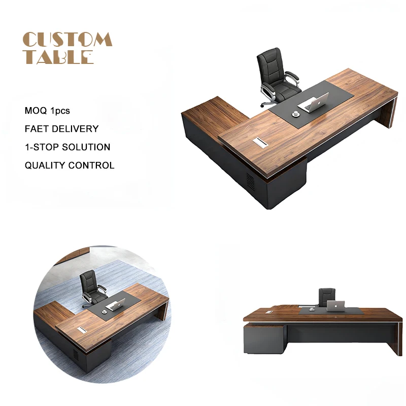 Modern Luxury Office Conference Table L-Shaped Office Desk  Executive Computer Desk Office Desk Executive Ceo Modern Sleek