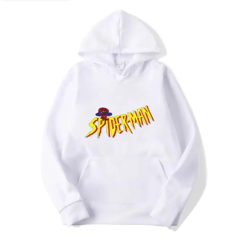 سترة بغطاء للرأس للرجال من Marvel Spider Man للربيع والخريف، سترة بقلنسوة للزوجين غير رسمية جديدة لعام 2025