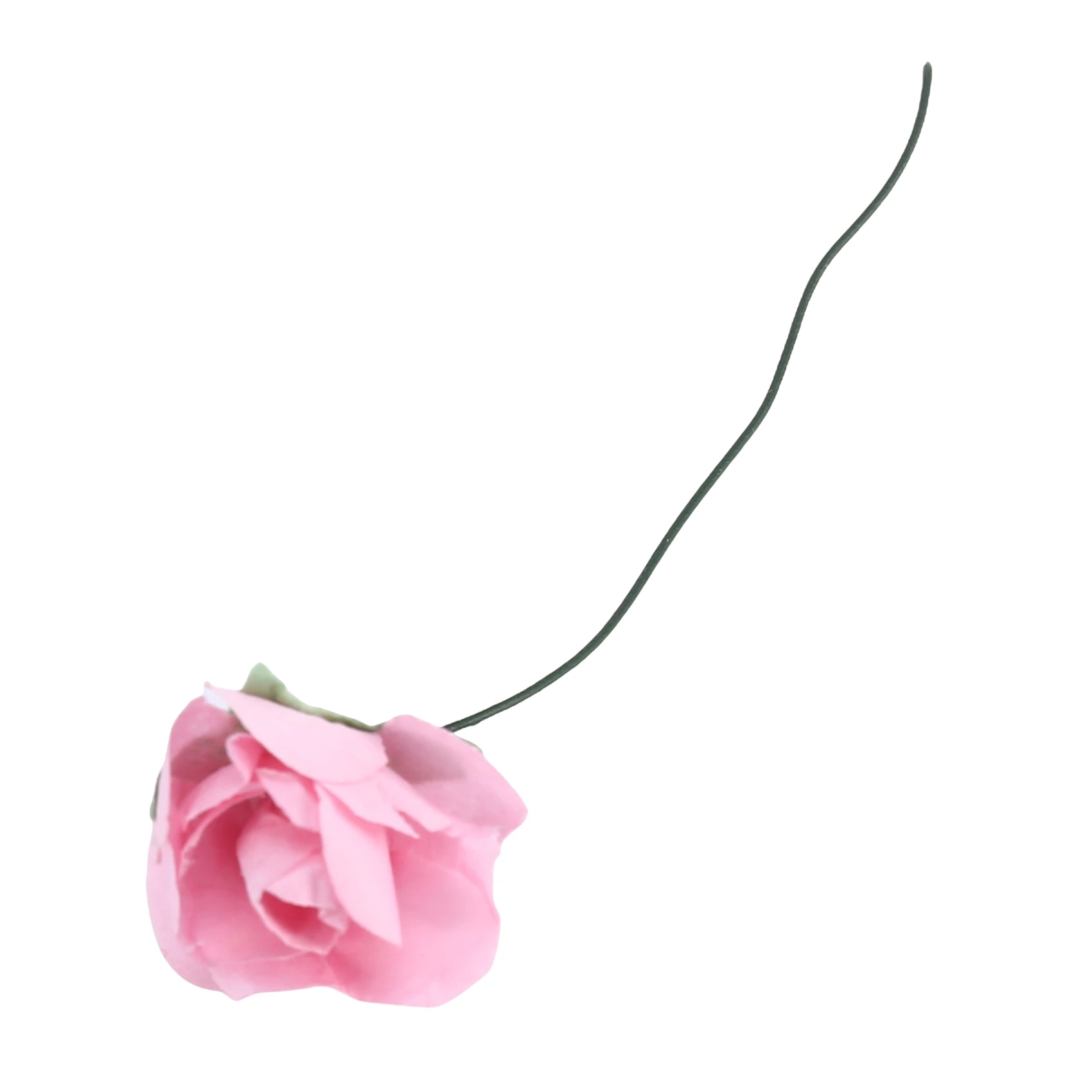 Super Sale 144pcs Mini Petite Paper Artificial Rose Buds Flowers DIY Craft Wedding Decor Home, Light Pink