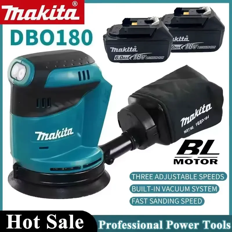 

Makita Rechargeable Disc DBO180Z Brushless Random Orbital Sander Woodworking Sanding Putty Polishing Bare Tool