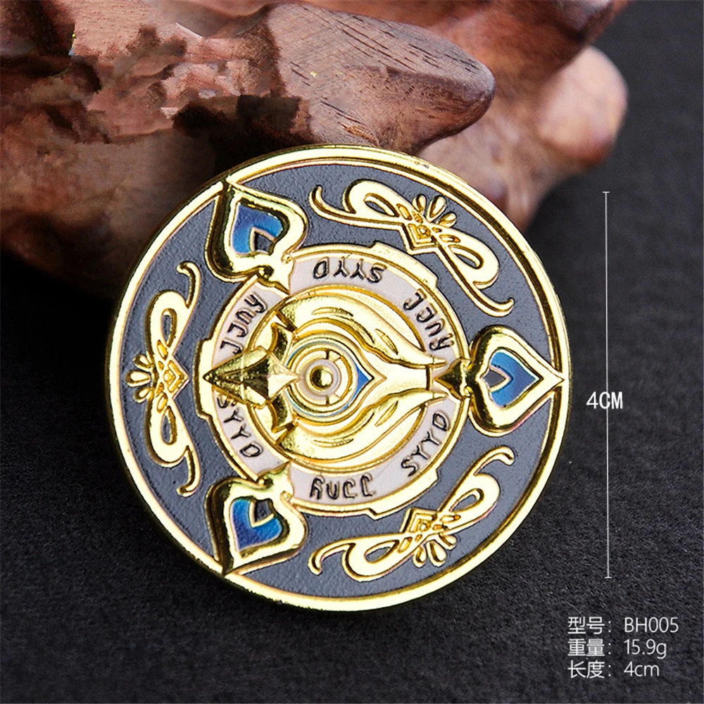 เกม Honkai Star Rail Aventurine Kakavasha คอสเพลย์เครื่องแต่งกายเหรียญโลหะโลหะผสมชิปเหรียญอุปกรณ์เสริม Props