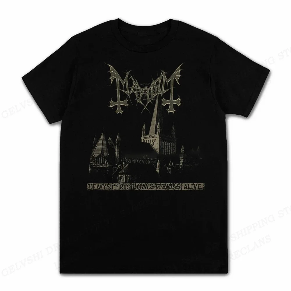 Rapper Mayhem Death T Shirt Men Fashion T-shirts Cotton Tshirt Kids Hip Hop Tops Tees Women Tshirt Anime Rock Camisetas Boy Tees image 5