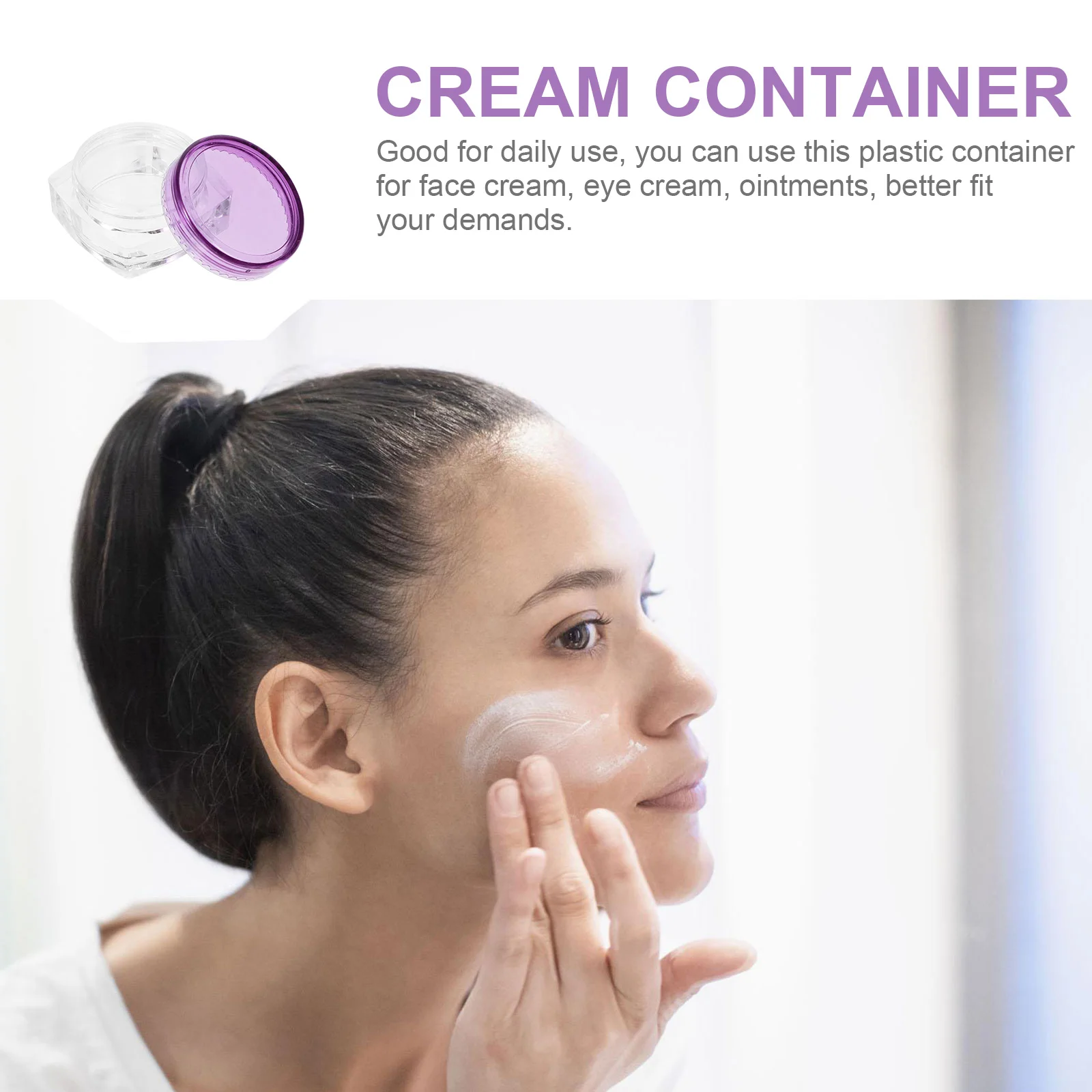

24 pcs 5g Rose Pink Mini Square Cream Jars Portable Travel Size Empty Containers Refillable Wide Mouth Plastic Storage