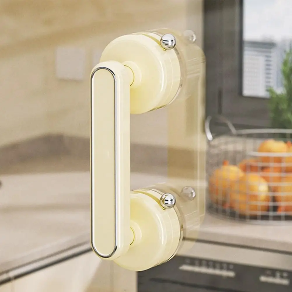 Reusable Door Handle Reusable Suction Cup Door Handle Diamond-shaped Translucent Cabinet Knob No Drilling Easy Installation