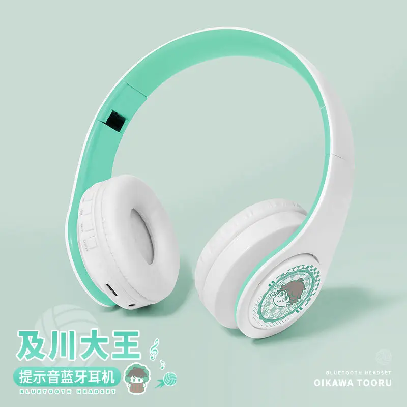 Anime Haikyuu Oikawa Tooru Cosplay Fashion Wireless Headphones Accessory Souvenir Head-mounted Voice Bluetooth Headset