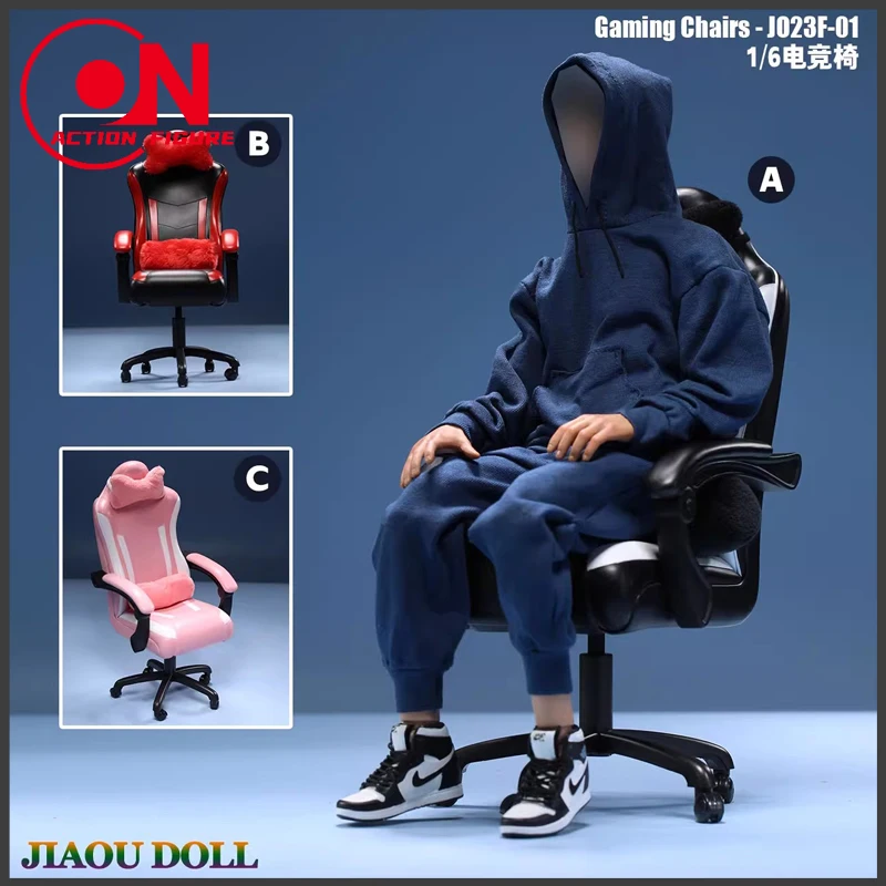 In Stock JIAOU DOLL JO23F-01 1/6 Scale Mini Game Chair Office Boss Chair Model Fit 12'' Soldier Action Figrue Body Dolls