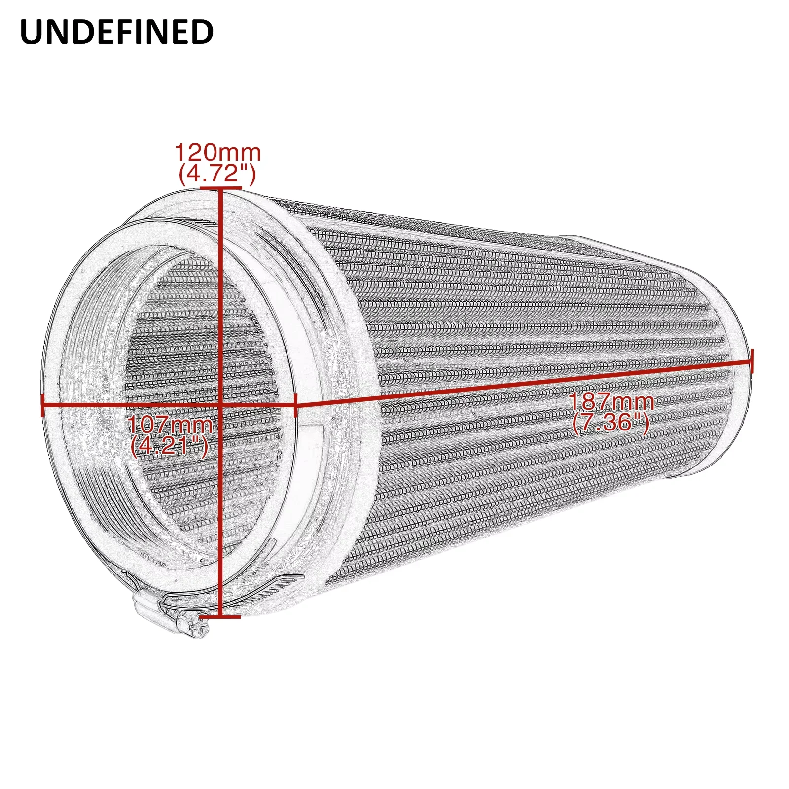 Air Filter Airbox Pro Flow - Filter Outerwear- Air Filter Intake Adapter For Yamaha Banshee 350 YFZ350 1987-2006 ATV Parts