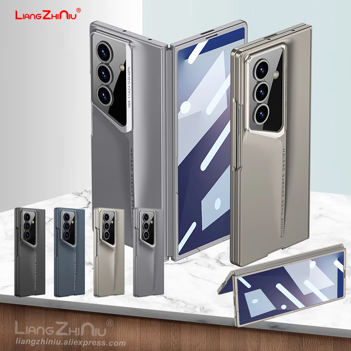 

Чехол для телефона Samsung Galaxy Z Fold 7, защитная пленка для экрана, универсальный ультратонкий крутой противоударный жесткий чехол для ПК