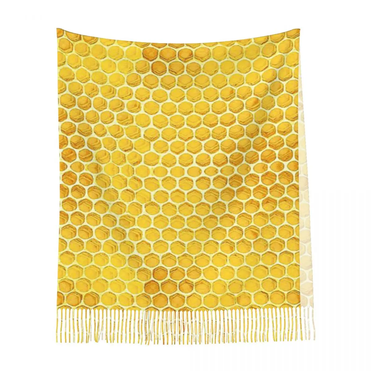 Милый сотовый шарф с кисточками для женщин, мягкие теплые шали и накидки, большая осенне-зимняя шаль