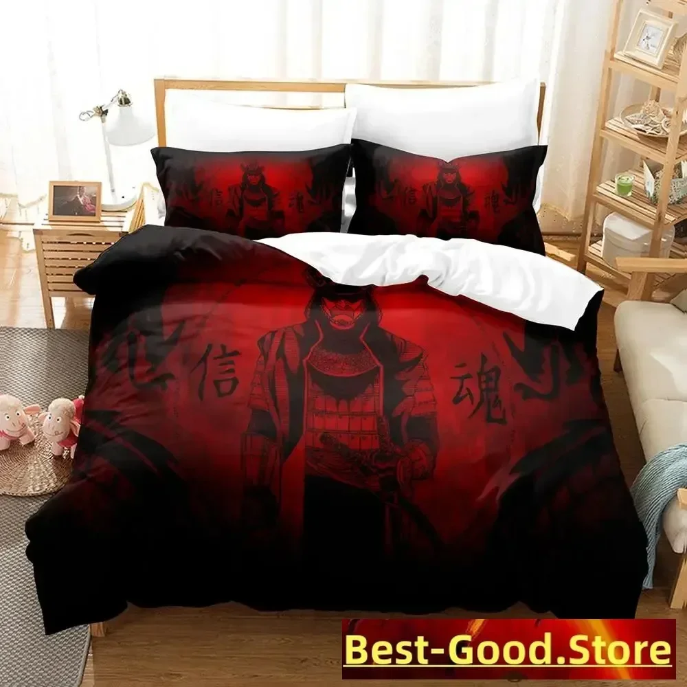 

samurai Anime parure de lit Bed Printed Bed Set Duvet Cover Pillowcase Bedding Set Linen Sheet Quilt Cover Full Queen King Size