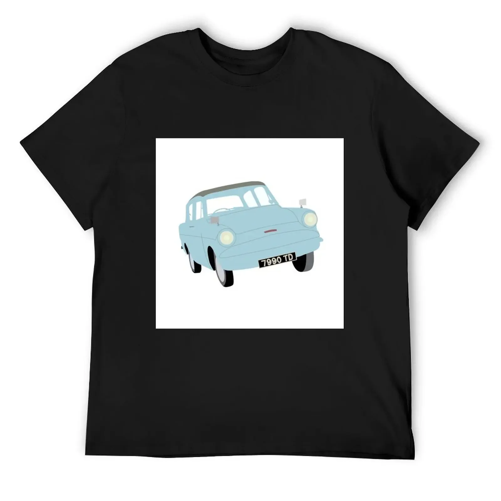 

Flying Car T-Shirt summer clothes oversized t shirt funny shirt cotton clothes for men