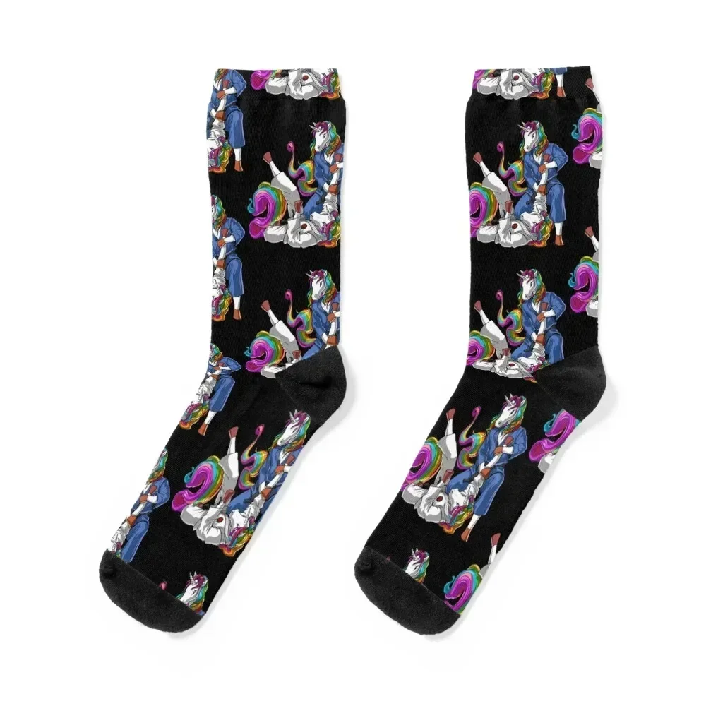 Jiu-Jitsu Unicorns Socks Stockings hiking funny sock short Socks Ladies Men's