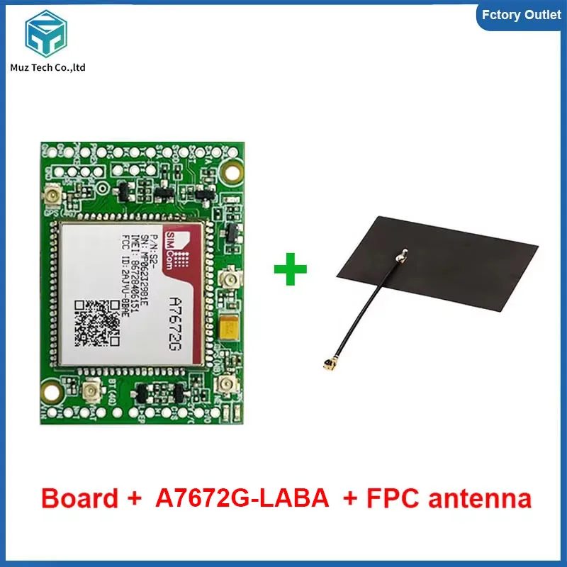 SIMCOM A7672G-LABA Core Board Development kit 4G 2G LTE CAT1 Module Global band Double-row pin Board with antenna(Optional)