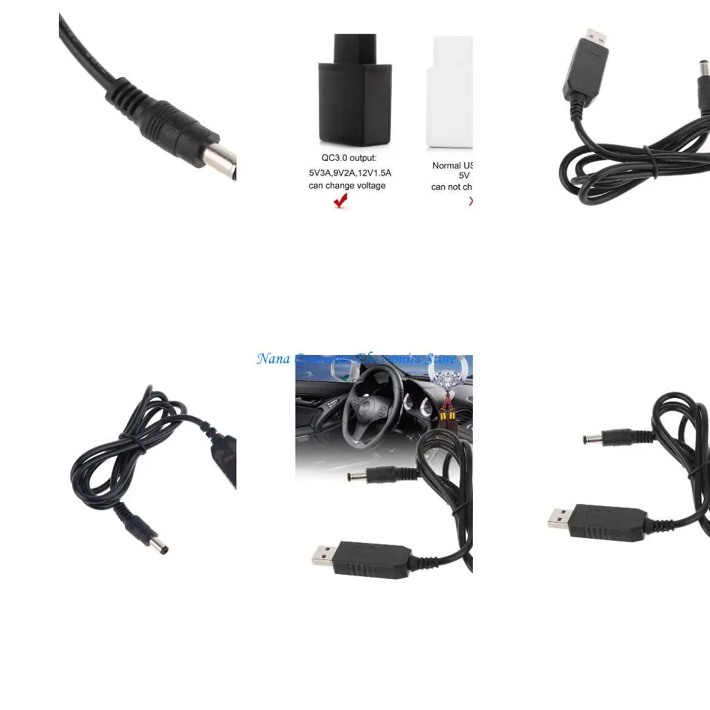 G7NE لـ USB إلى 12V 1.5A جهد الجهد القابل للتعديل لأعلى 5.5x2.1mm خط تعزيز الطاقة لجهاز التوجيه LED Strip 12V U #1