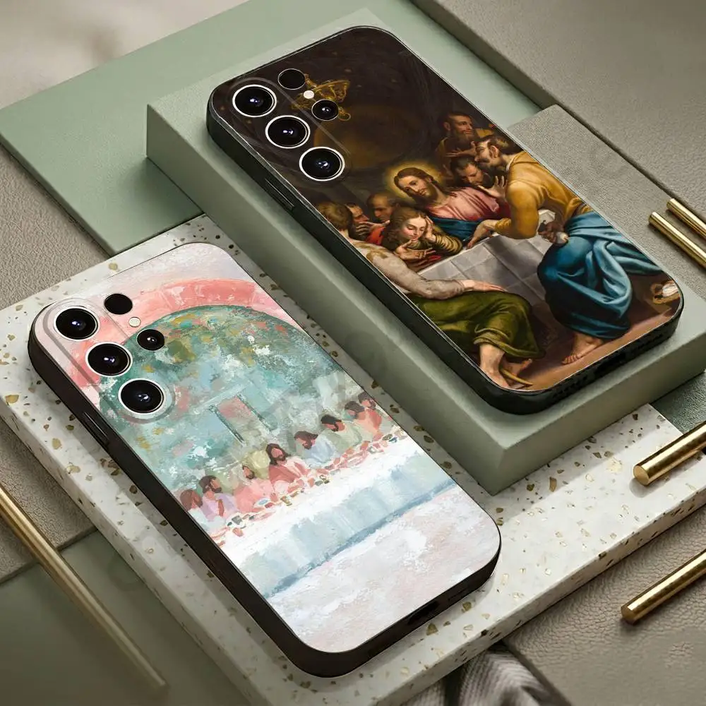 The Last Supper Painting Phone Case For Samsung S20,21,22,23,24,25,26 Ultra,Plus,Lite Black Soft Cover